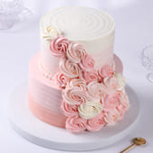 Designer Rose Blossom Cake