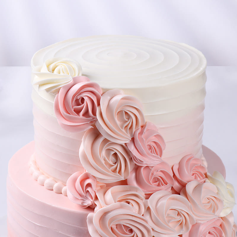 Designer Rose Blossom Cake