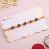 Designer Rudraksh Mauli Thread Rakhi 