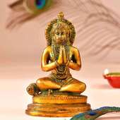 Devotional Hanuman Brass Idol