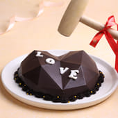 Diamond Heart Pinata Cake, Heart Shaped Pinata Cake Delivery