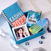 Diary With Frame Bookmark N Chocos Valentine Gift For Her