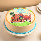 Dinosaur Jungle Theme Cake for B'day