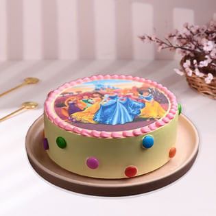 Side View of Princess Fairy Tale Cake