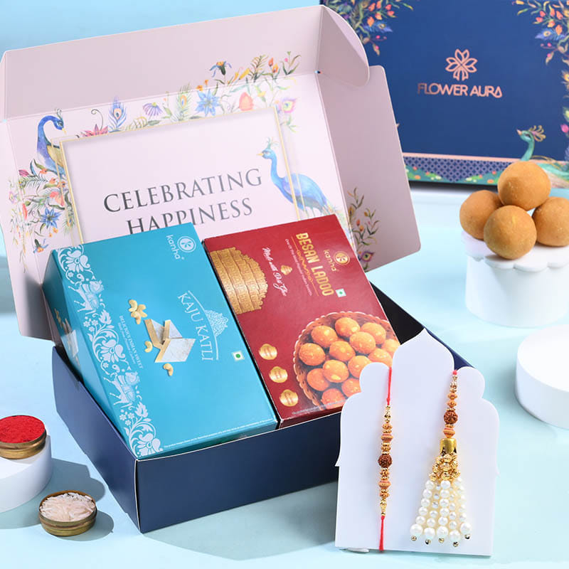 Divine Bhai Bhabhi Latkan Rakhis With Sweets