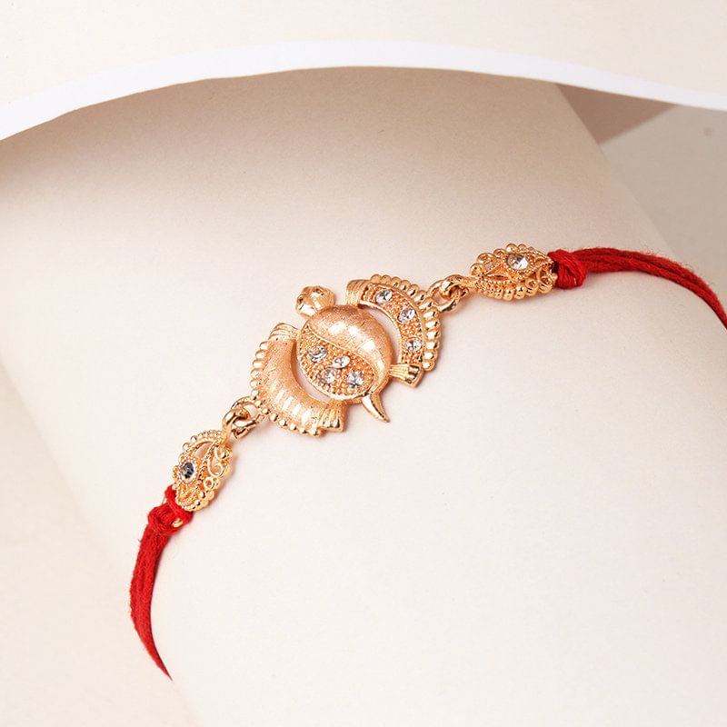 Divine Bond Metal Tortoise Rakhi
