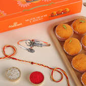 Divine Bracelet N Mauli Rakhi With Motichoor Laddoo