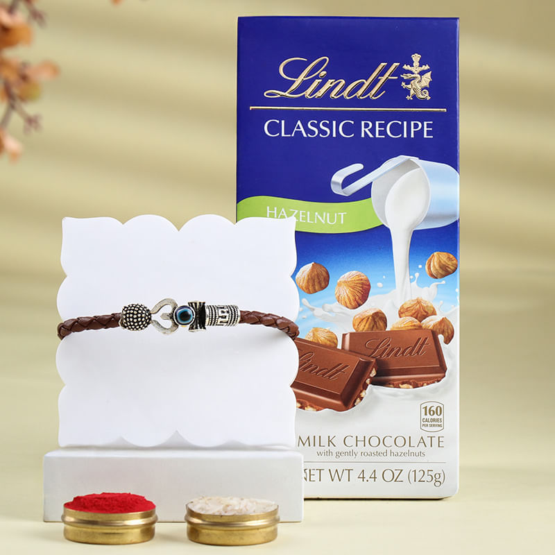 Divine Bracelet Rakhi With Chocolate