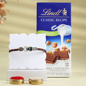 Divine Bracelet Rakhi With Chocolate
