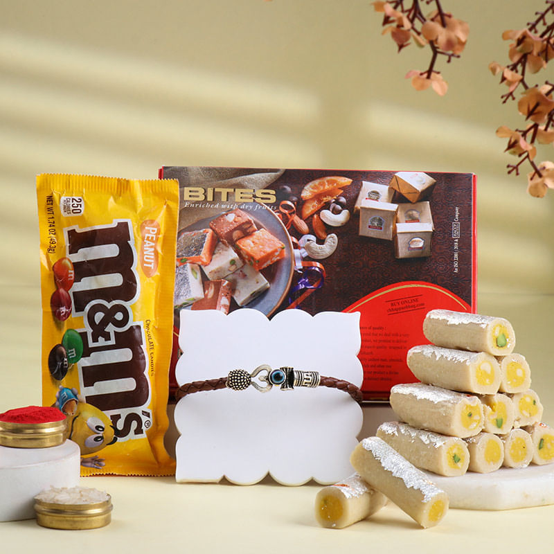 Divine Bracelet Rakhi With Sweets N Chocolates