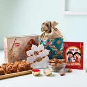 Divine Duo Rakhi And Sweets Hamper