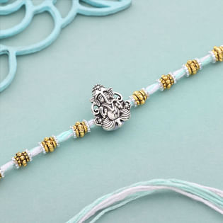 Divine Ganesh Motif Rakhi