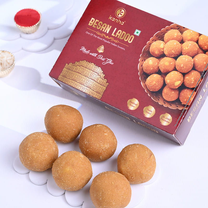 Divine Ganesha N Om Rakhi With Festive Sweets