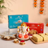 Divine Ganesha N Traditional Sweets Hamper