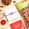 Divine Ganesha Rakhi With Almonds N Chocolate