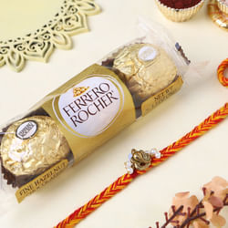Divine Ganesha Rakhi With Chocolates