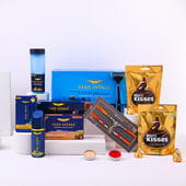 Divine Ganesha Rakhi With Grooming Kit N Chocolates