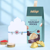 Divine Ganesha Rakhi With Hazelnut Rocks
