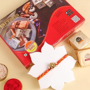 Divine Ganesha Rakhi With Mewa Bites