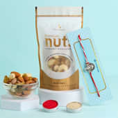 Divine Ganesha Rakhi With Mixed Dry Fruits