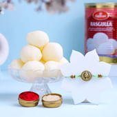 Divine Ganesha Rakhi With Rasgulla