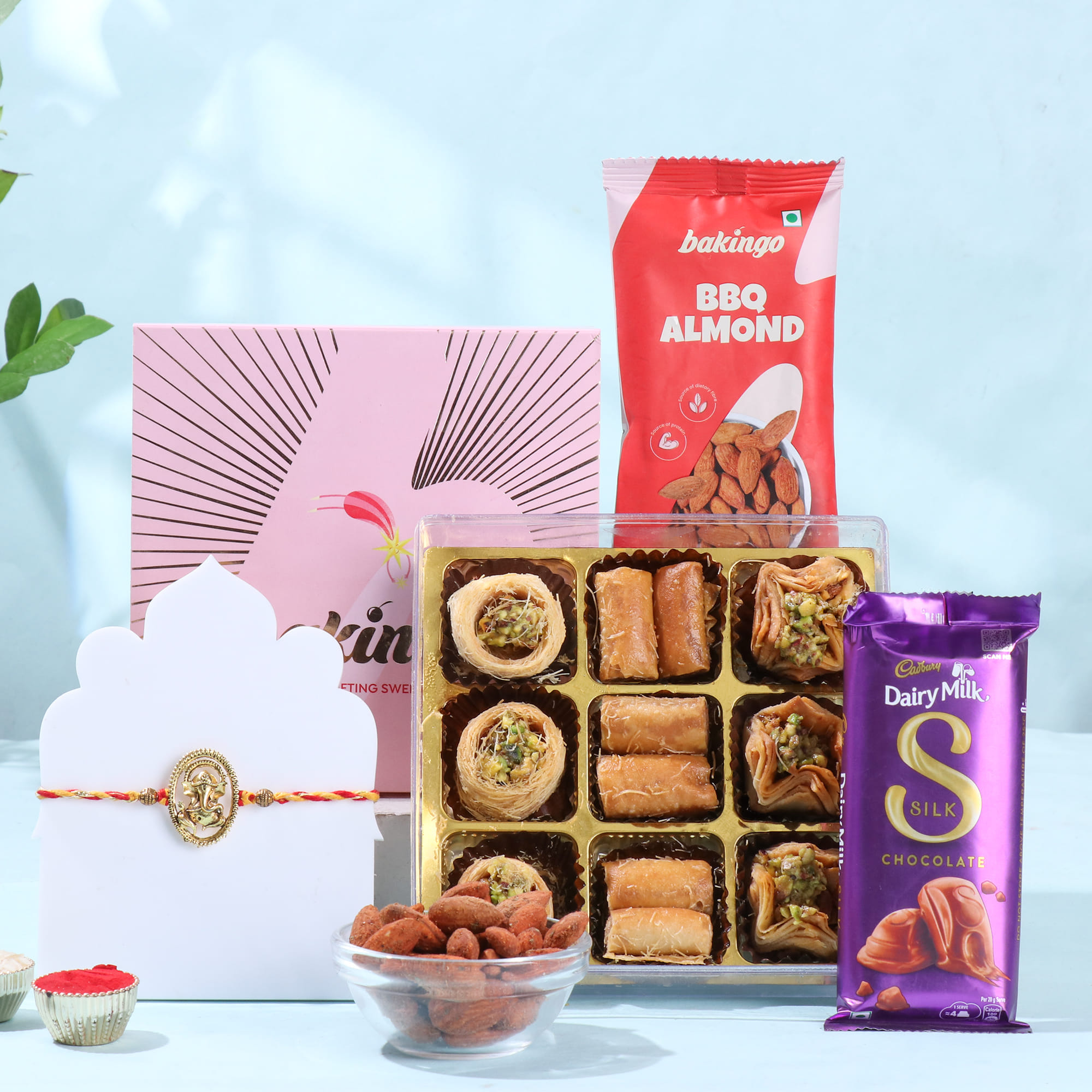 Divine Ganesha Rakhi With Treats