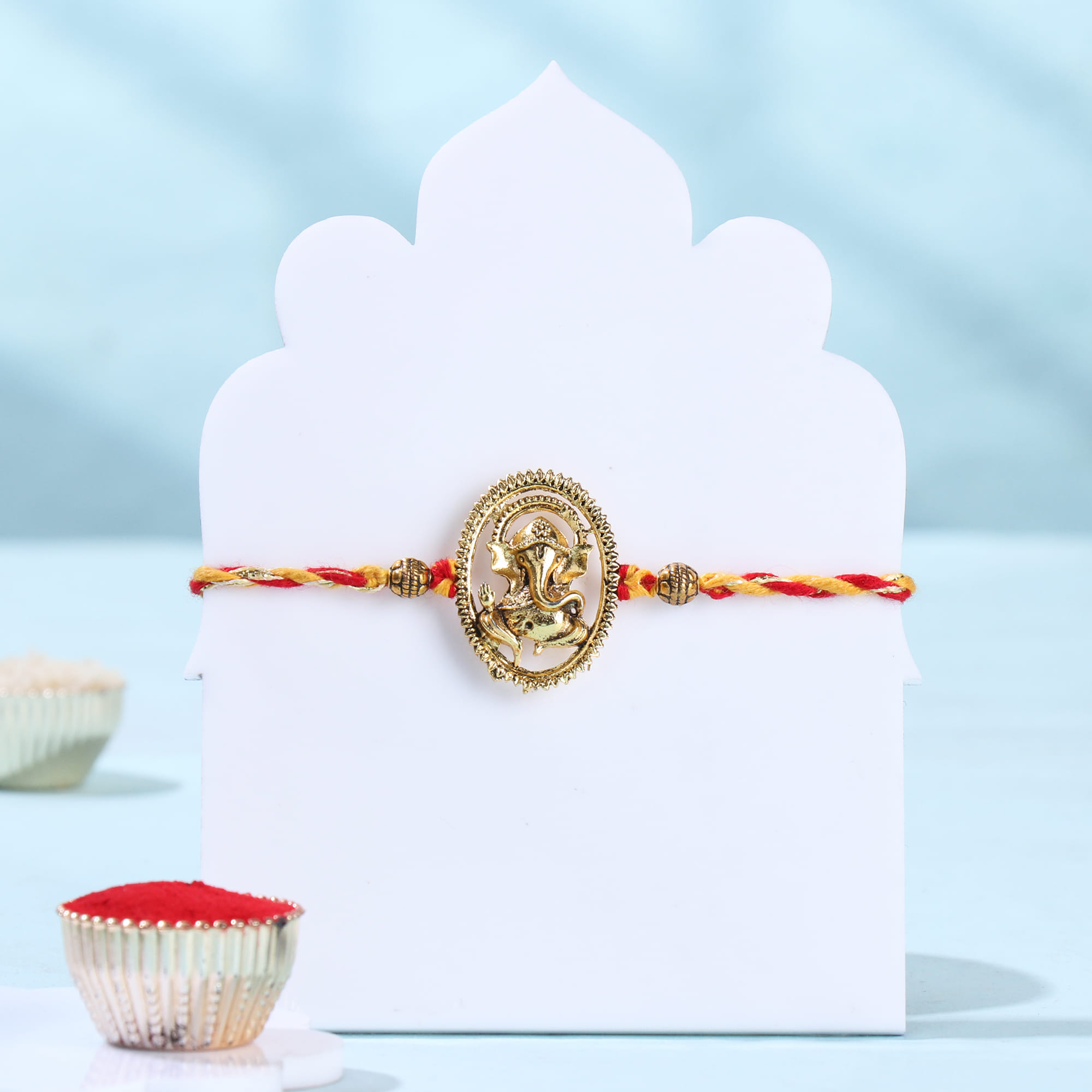 Divine Ganesha Rakhi With Treats