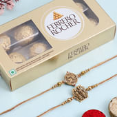 Divine Idol Rakhi Duo With Chocolate