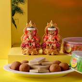 Divine Idols With Diwali Sweets