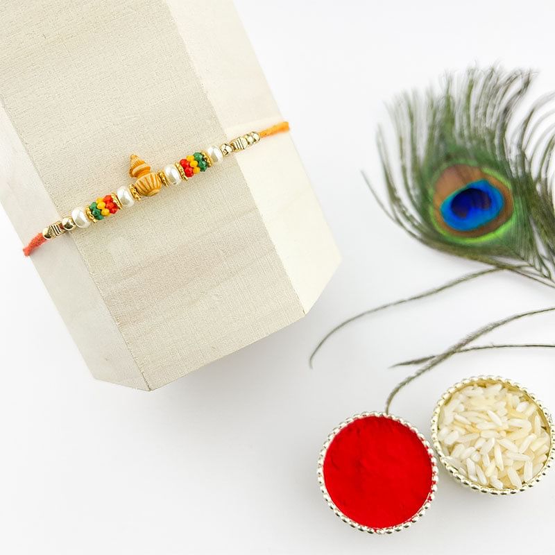 Divine Kalash Beads Rakhi-Canada