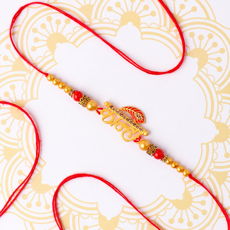 Buy Divine Kanha Metal Charm Rakhi - Online Fancy rakhi For Brother