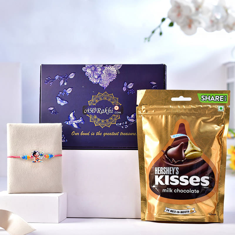 Divine Krishna Kids Rakhi With Hersheys Kisses