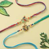 Two Graceful Krishna Rakhis