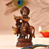 Divine Krishna Vasudev Brass Idol