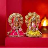 Divine Laxmi Ganesh Terracotta Idols
