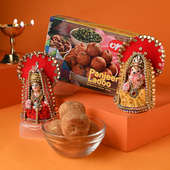 Divine Laxmi Ganesha N Ladoo For Diwali
