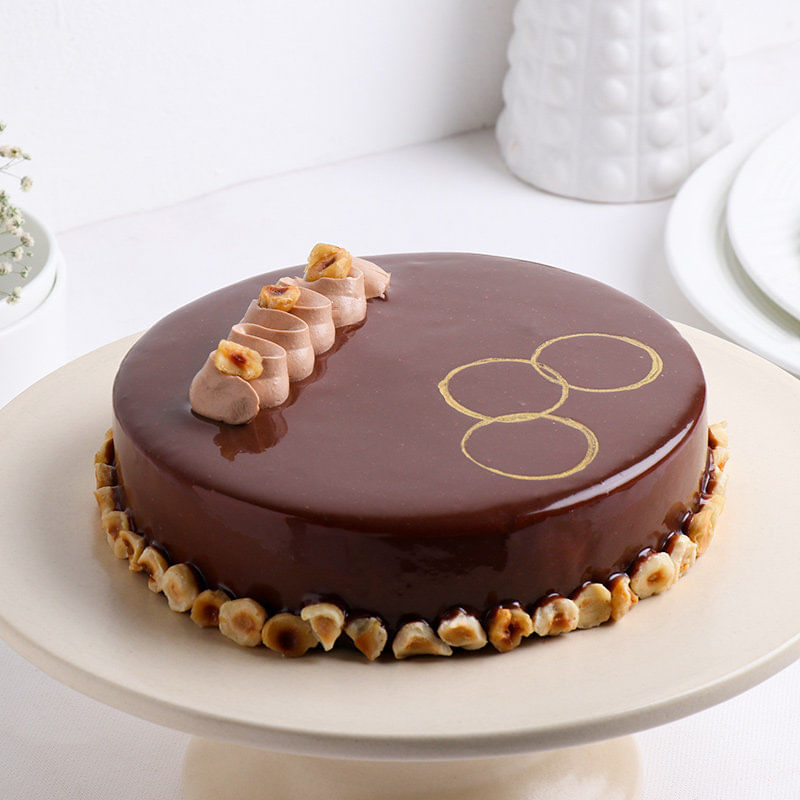 Divine Nutella Hazelnut Cake - Full Close View