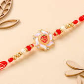 Divine Om Charm Stone Rakhi