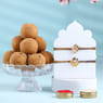 Divine Om Rakhi Duo N Besan Ladoo