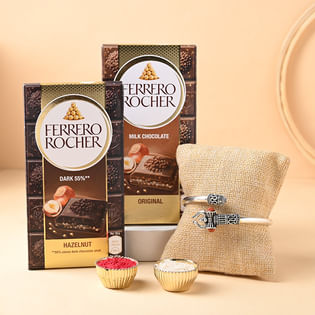 Send Divine Om Rakhi n Chocolates to UK