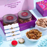 Divine Om Rakhi Trio With Almonds N Raisins