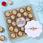 Divine Om Rakhi With Ferrero Rocher
