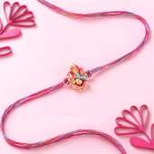 Send Divine Pink Ganesha Rakhi to UAE