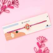 Divine Pink Ganesha Rakhi