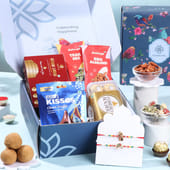 Divine Rakhi Duo N Celebratory Hamper