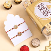 Divine Rakhi Duo With Ferrero Rocher