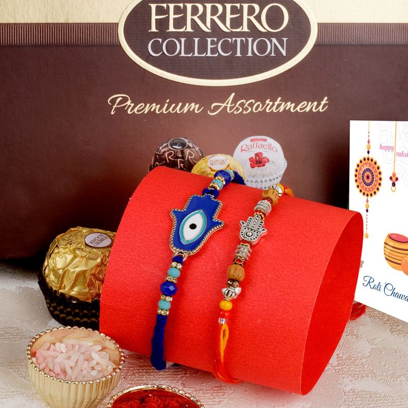 Divine Rakhi Duo With Ferrero Rocher-UK