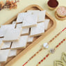 Divine Rakhi Duo With Kaju Katli