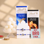 Krishna N Morpankh Rakhi Duo With Sweet Treats