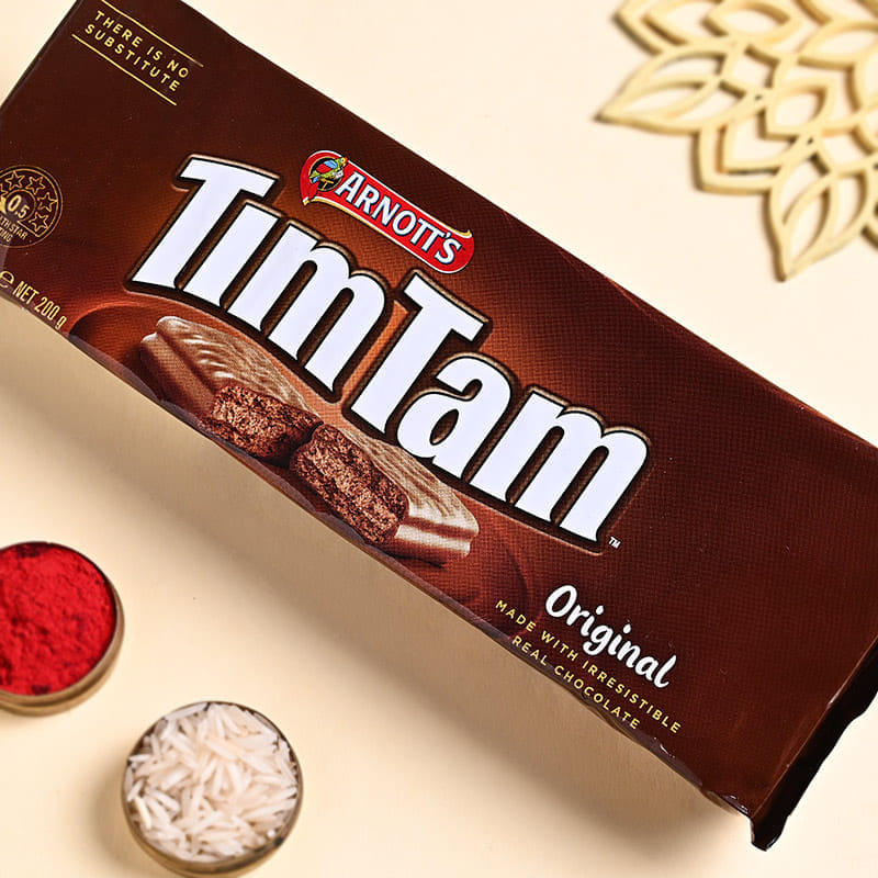 Divine Rakhi Duo With Tim Tam Biscuits